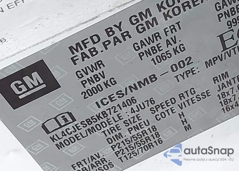 2019 Buick Encore Awd Preferred из США, поврежденный, VIN KL4CJESB5KB721406